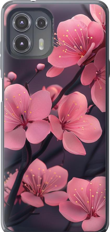 Чехол на Motorola Edge 20 Lite Пурпурная сакура (6075u-2496-42517)