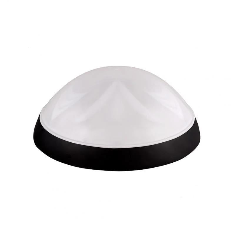 Настінно-стельовий світильник ERKA 1126-Black-B круглий E27 IP20 Чорний/Білий (27550725)