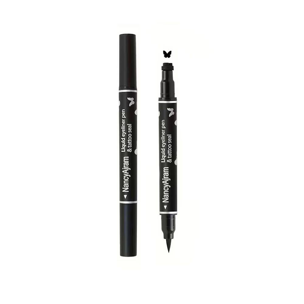 Подводка для глаз со штампом Бабочка водостойкая двухсторонняя Черный (3000003795)