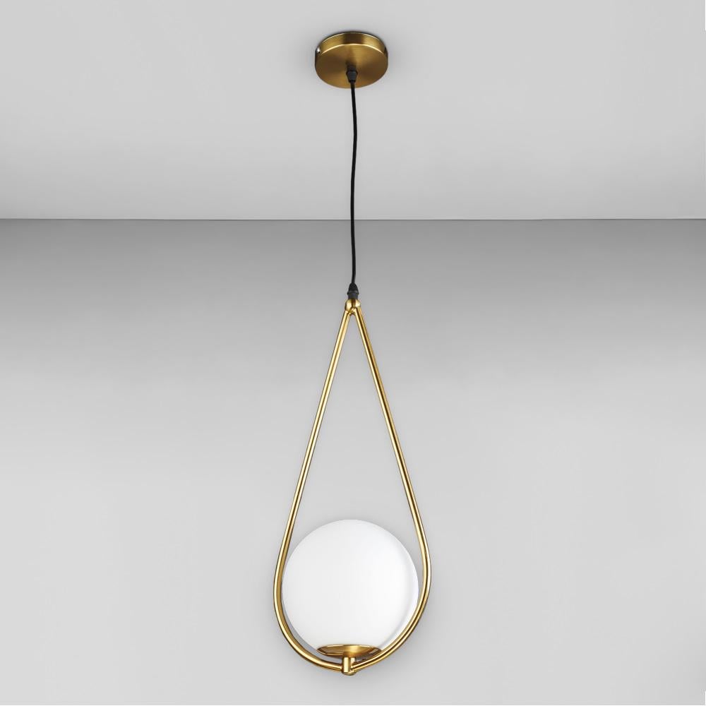 Люстра подвесной шар Light House DL-18979/1 Бронзовый/Белый