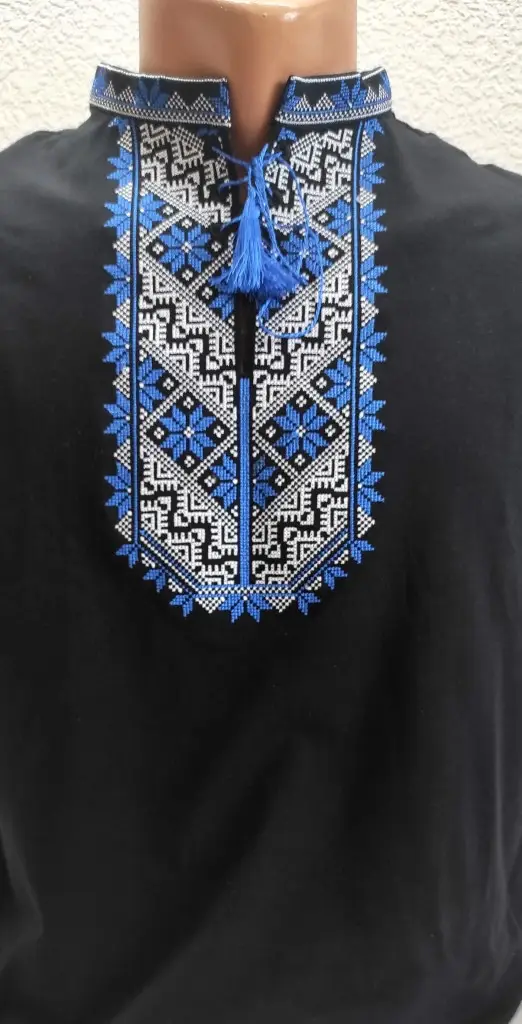 Вышиванка мужская Волошковое поле XRMASTER S Черный (0001110) - фото 2 Вышиванка мужская Волошковое поле XRMASTER S Черный (0001110) - фото 2