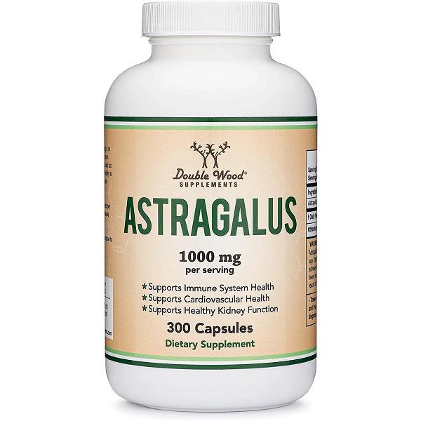 Корінь астрагалу Double Wood Astragalus 1000 мг 150 порцій 300 капсул (000020066)