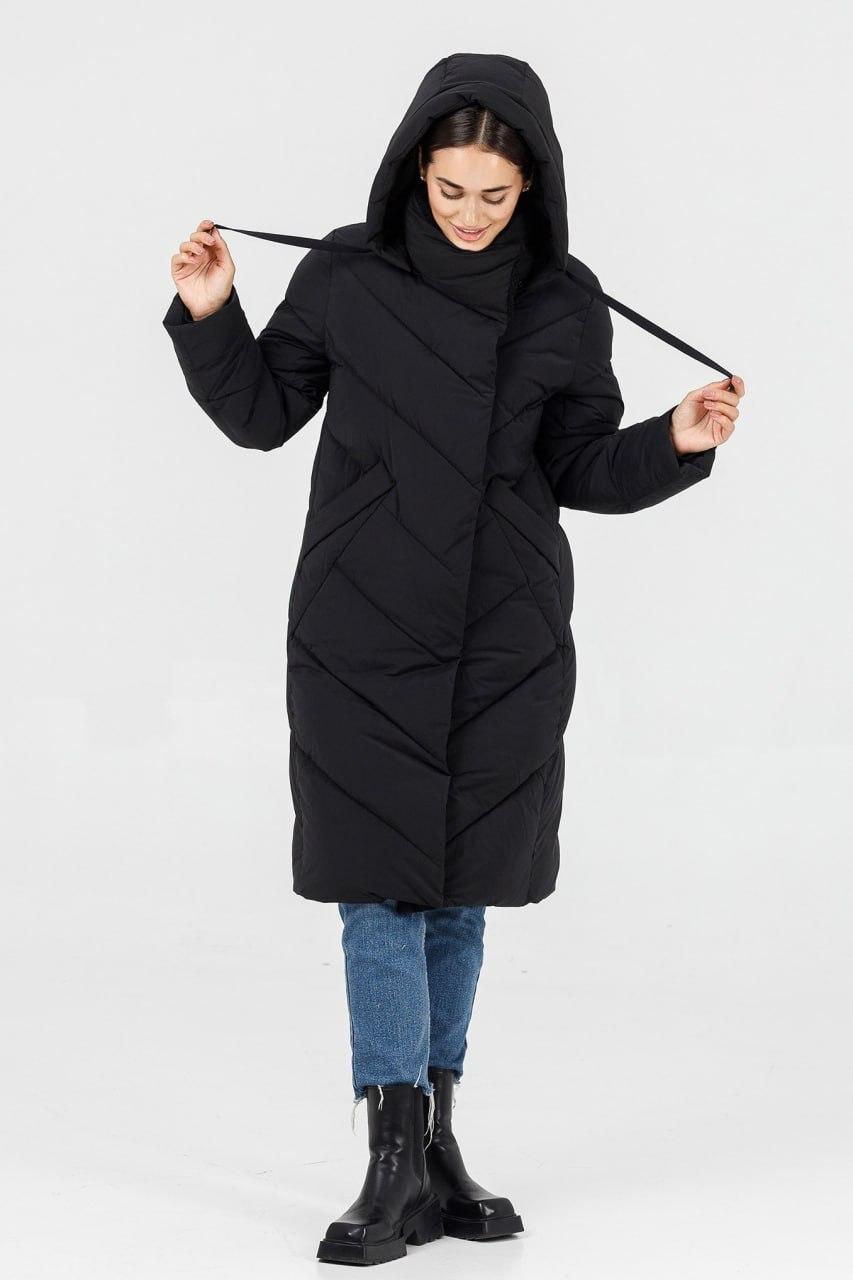 Пуховик женский TOWMY р. 46 Черный (2802\46) - фото 3 Пуховик женский TOWMY р. 46 Черный (2802\46) - фото 3
