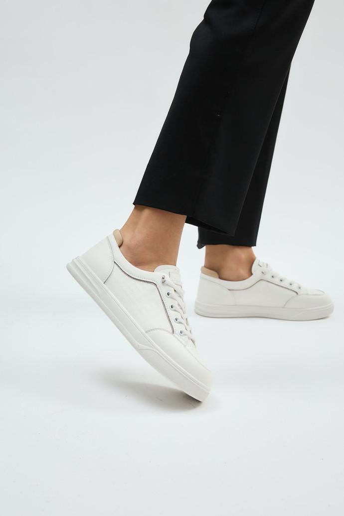 Кеды женские ALLSY кожаные р. 40 Белый (196325)