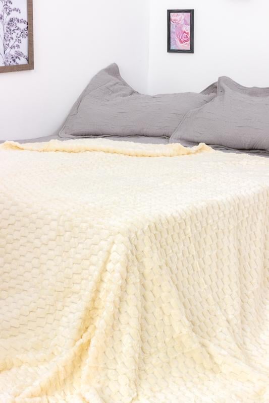 Покривало Носи Своє 3D малюнок 200х220 см Молочний (59100)