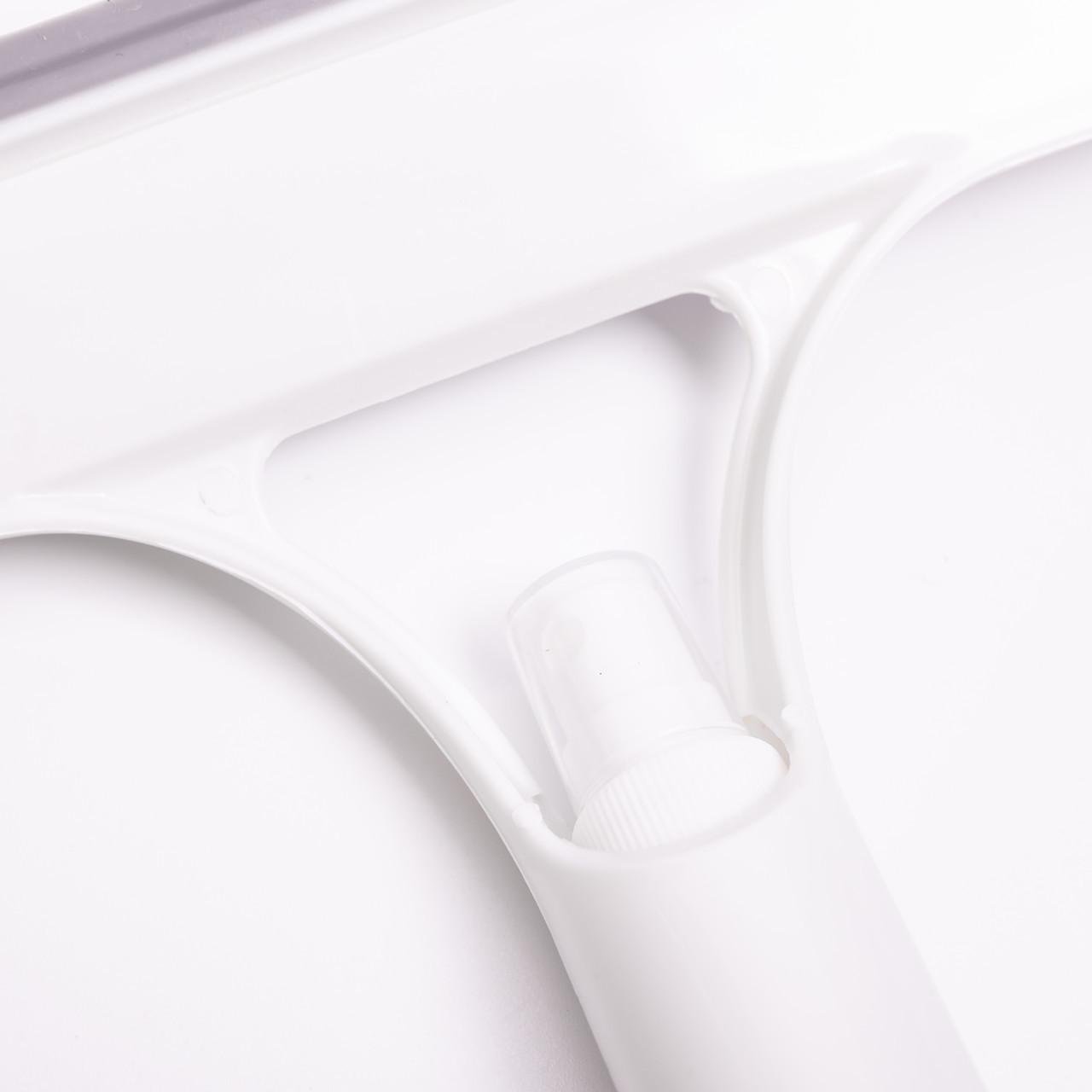 Швабра-щітка з пульверизатором та скребком для миття вікон/дзеркал та гладких поверхонь Білий (HP-35015-26W) - фото 4