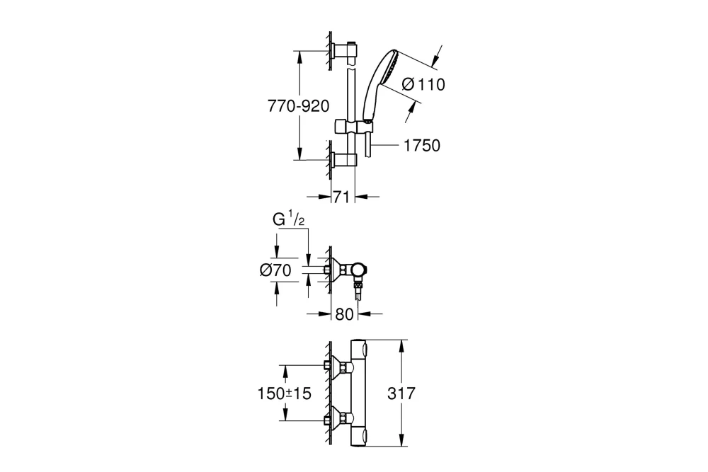 Змішувач для душу Grohe QuickFix Precision Flow 34805001 (23056728) - фото 9
