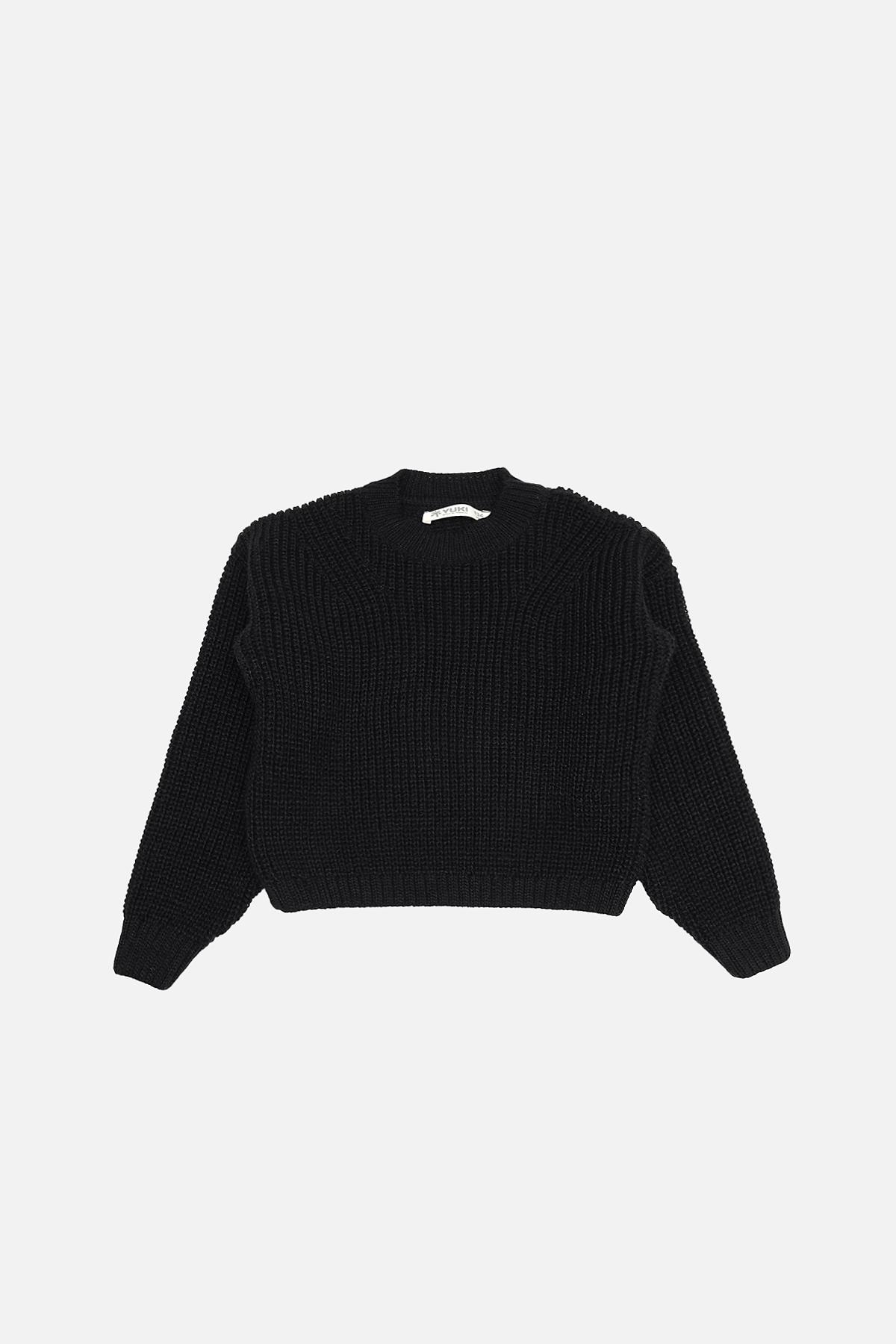 Джемпер детский Yuki для девочки 140 см Черный (ЦБ-00285295) Джемпер детский Yuki для девочки 140 см Черный (ЦБ-00285295)