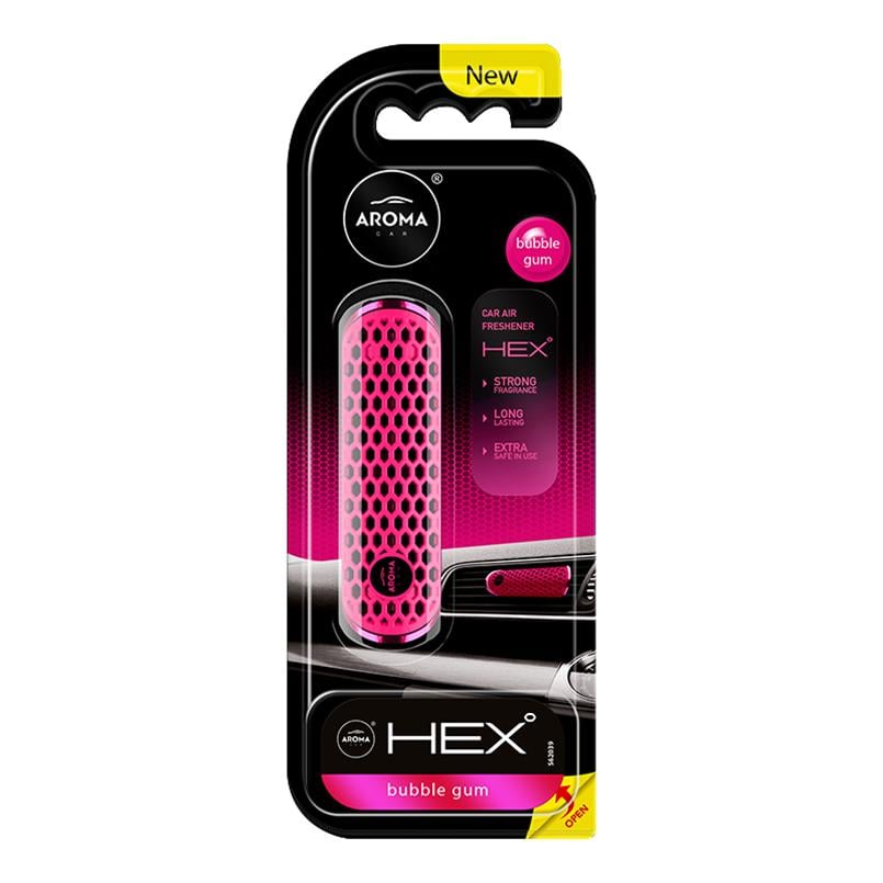 Ароматизатор на дефлектор Aroma Car HEX Bubble Gum (34631)