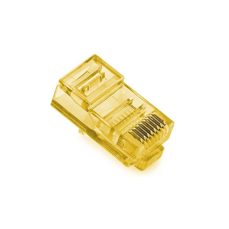 Конектор Merlion RJ-45 8P8C UTP Cat-5 Q100 100 шт. Yellow (34219)
