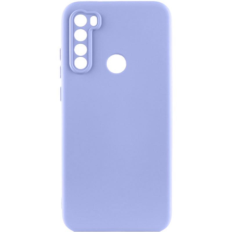 Противоударный чехол TPU GETMAN Liquid Silk Full Camera для Xiaomi Redmi Note 8T Сиреневый / Dasheen
