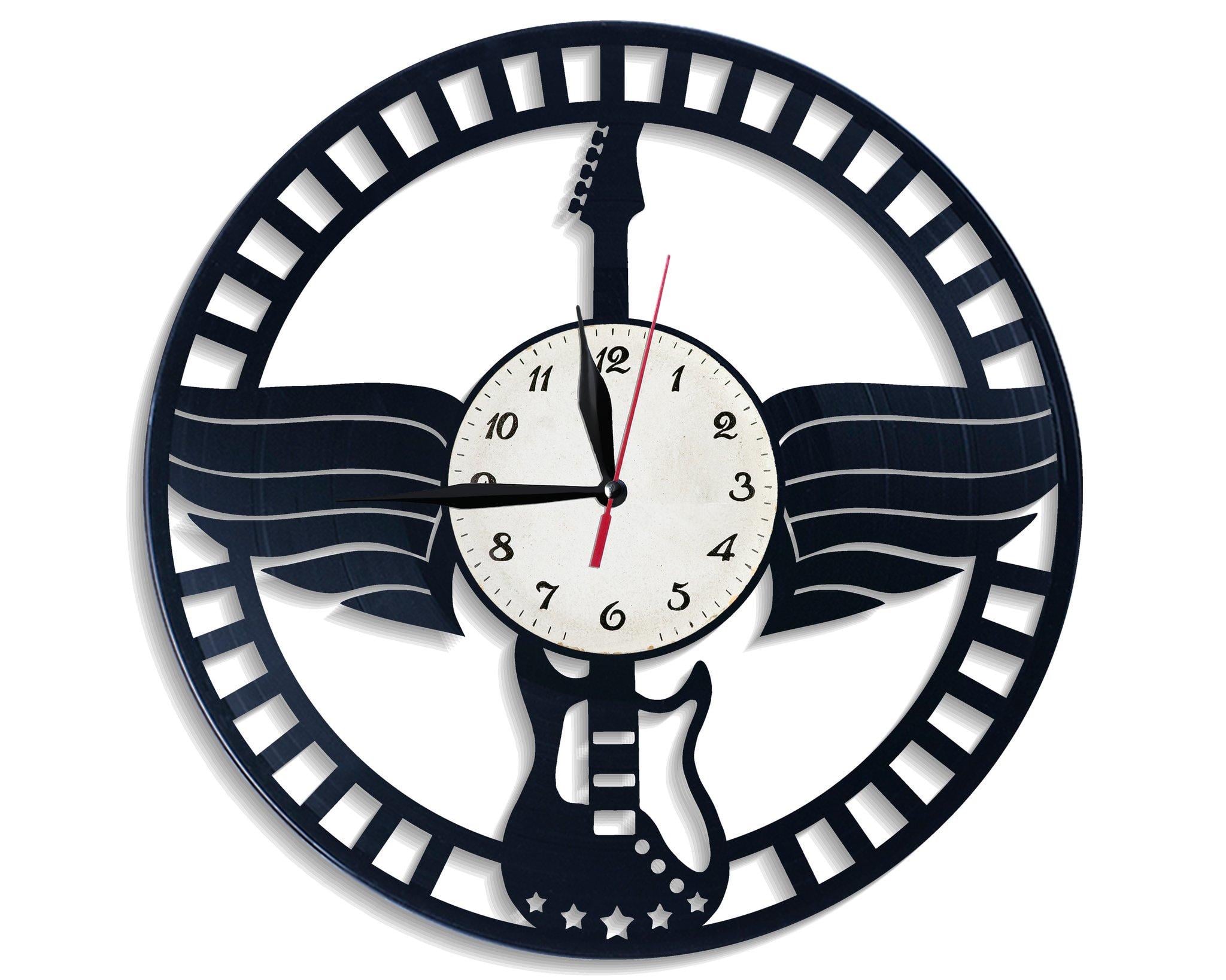 Часы настенные Гитара 2657 из виниловой пластинки