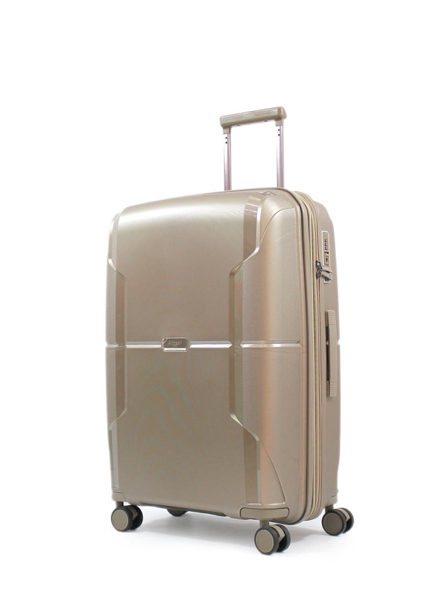 Чемодан средний AIRTEX полипропилен M 68х46х28 + 5 см 89 л 3,6 кг Шампань (245)