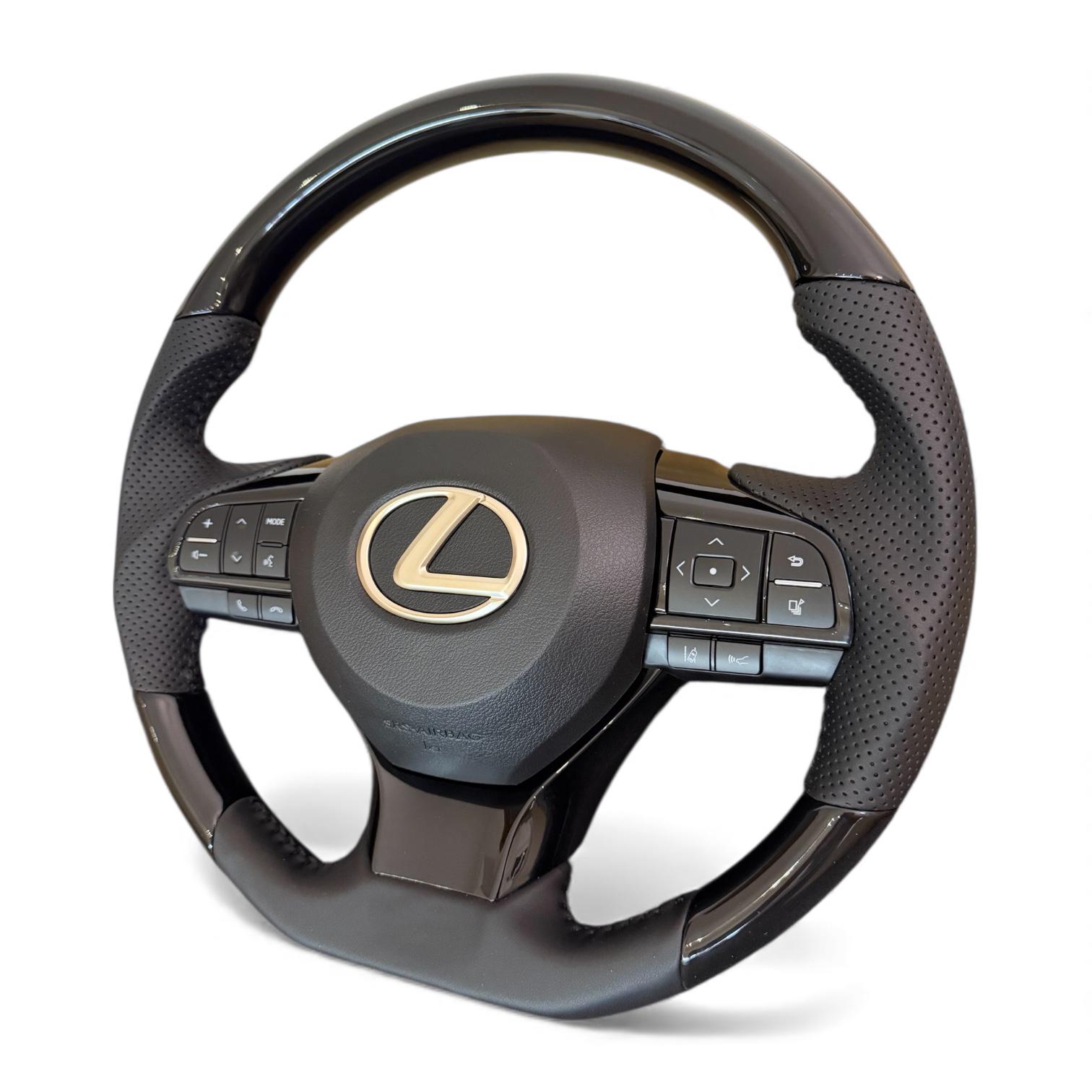 Руль анатомический для Lexus LX570/GX460 рояльный лак в стиле рестайлинга LX570 логотип хром (30779874) - фото 4 Руль анатомический для Lexus LX570/GX460 рояльный лак в стиле рестайлинга LX570 логотип хром (30779874) - фото 4
