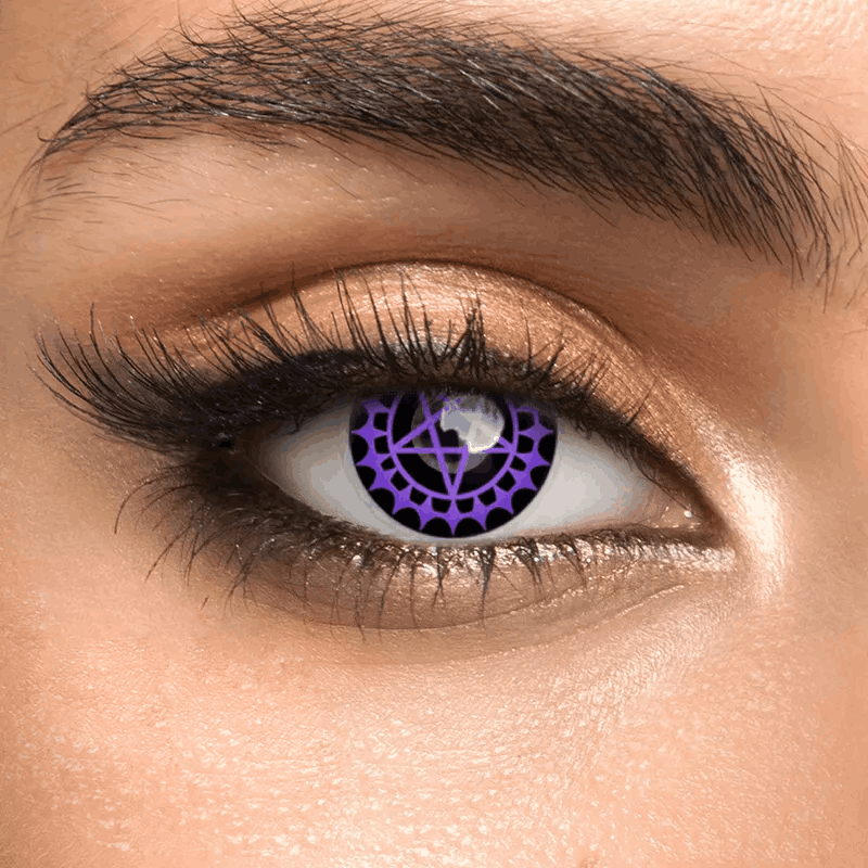 Контактные линзы фиолетовые Elite Lens Сиэль +0,00 14,5 мм 2 шт. Фиолетовый (25906728)