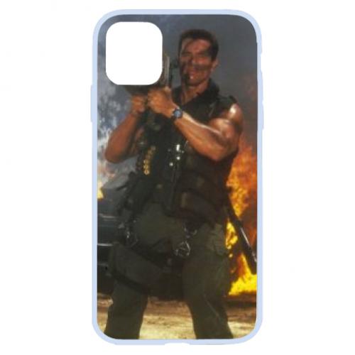 Чехол для iPhone 11 Шварценеггер с базукой