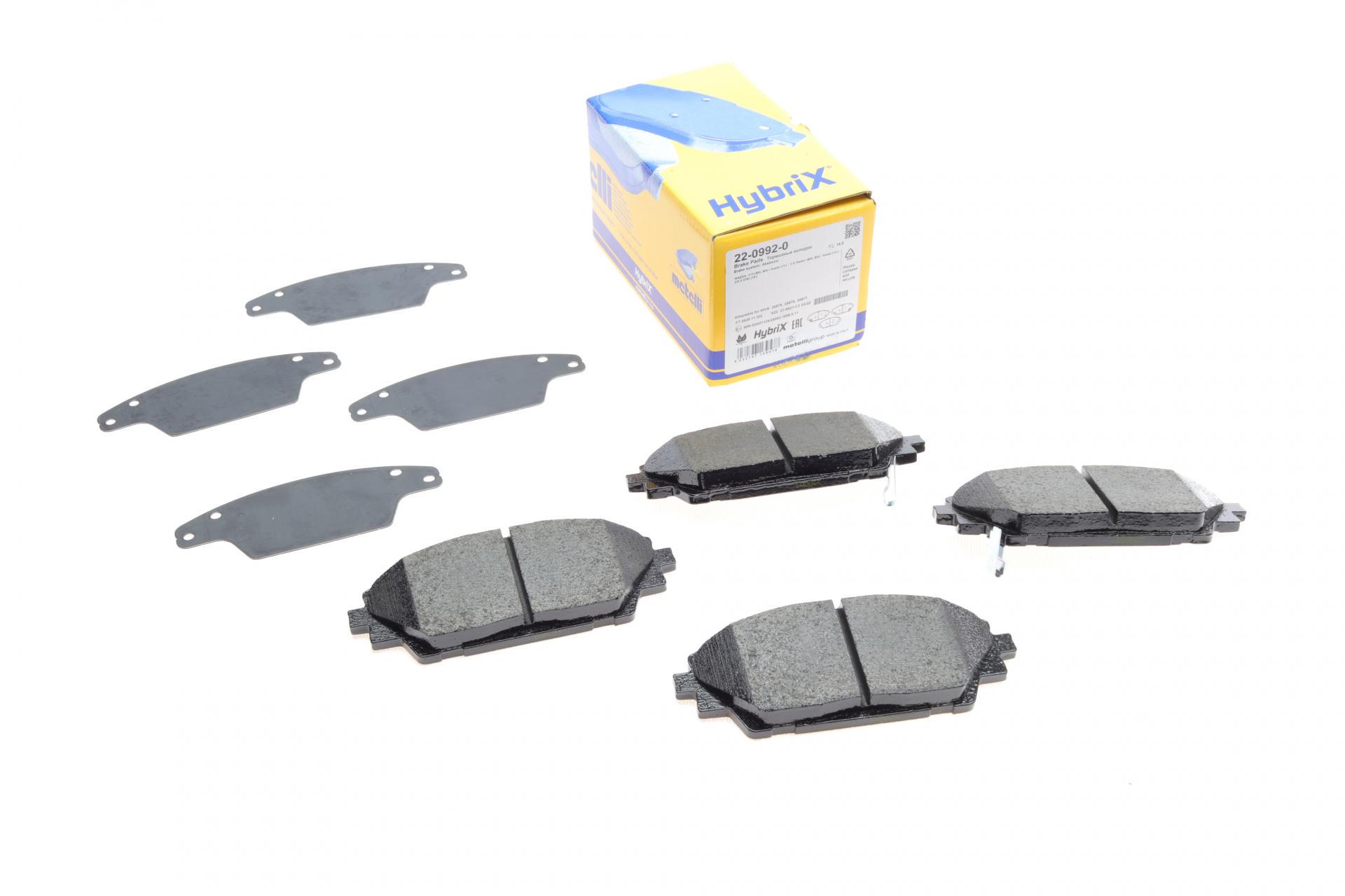 Колодки тормозные передние METELLI Mazda 3 13-/CX-3 15- (22-0992-0 METELLI)