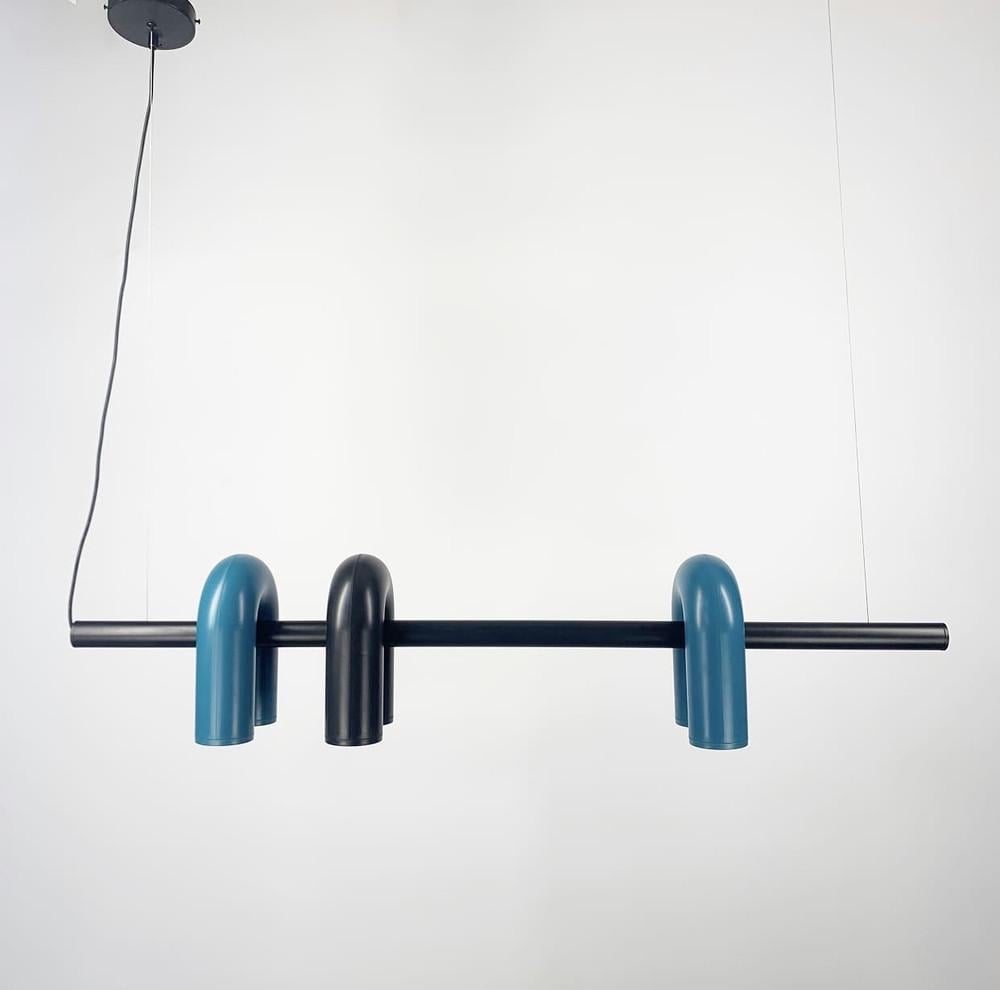 Люстра дизайнерська видовжена Circus Ago Чорний з зеленим (MJ 18L-1220 BK+GR) - фото 1 Люстра дизайнерська видовжена Circus Ago Чорний з зеленим (MJ 18L-1220 BK+GR) - фото 1