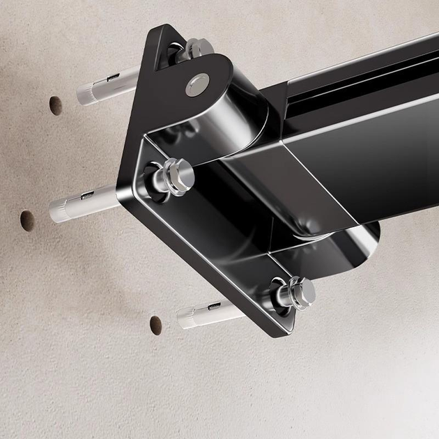 Вешалка-сушилка настенная LS-7829 раскладная 66x23х10х6,5 см Black (784780576) - фото 4 Вешалка-сушилка настенная LS-7829 раскладная 66x23х10х6,5 см Black (784780576) - фото 4