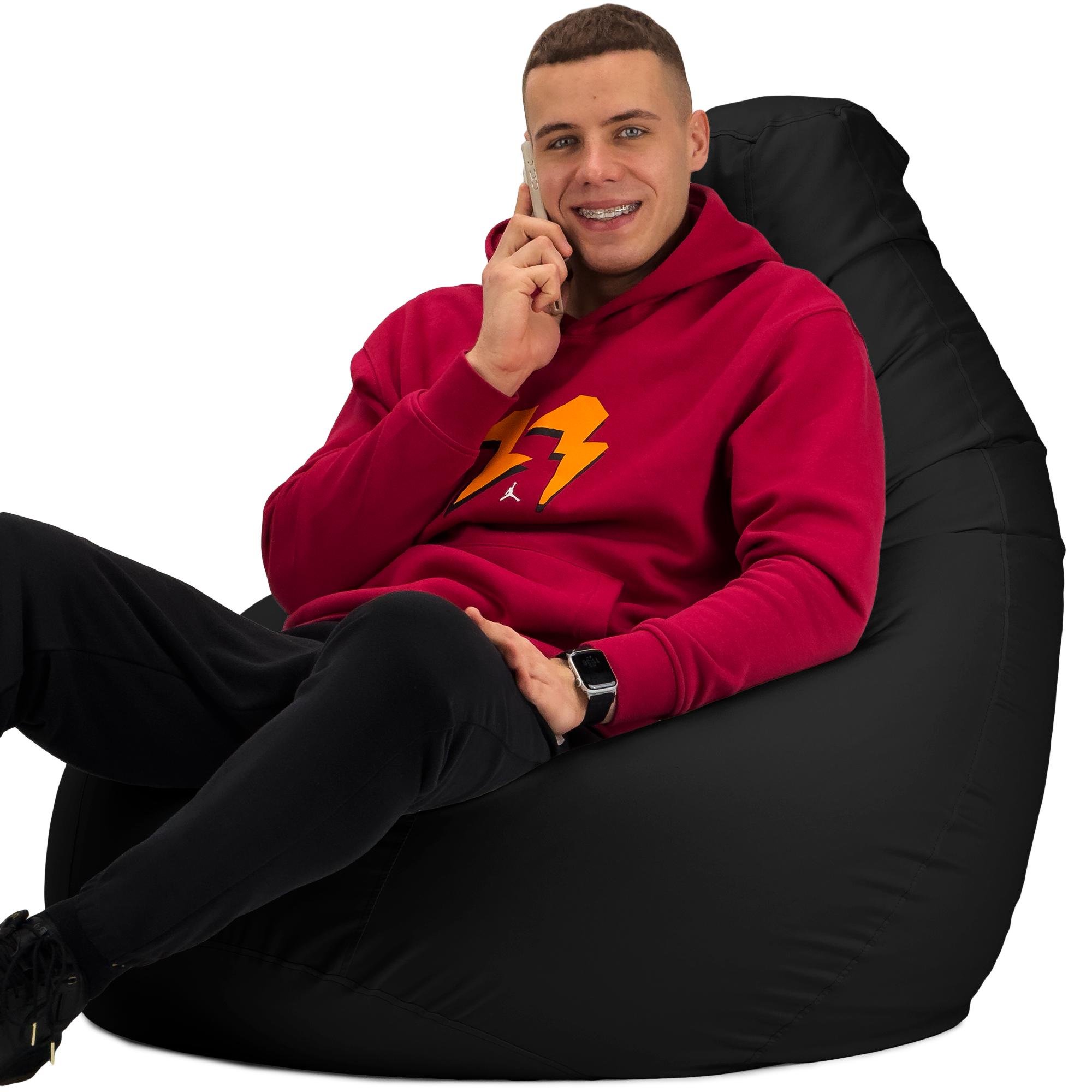 Кресло-мешок Студия Комфорта Груша оксфорд флекс 150х100 см Черный (901230) - фото 5 Кресло-мешок Студия Комфорта Груша оксфорд флекс 150х100 см Черный (901230) - фото 5