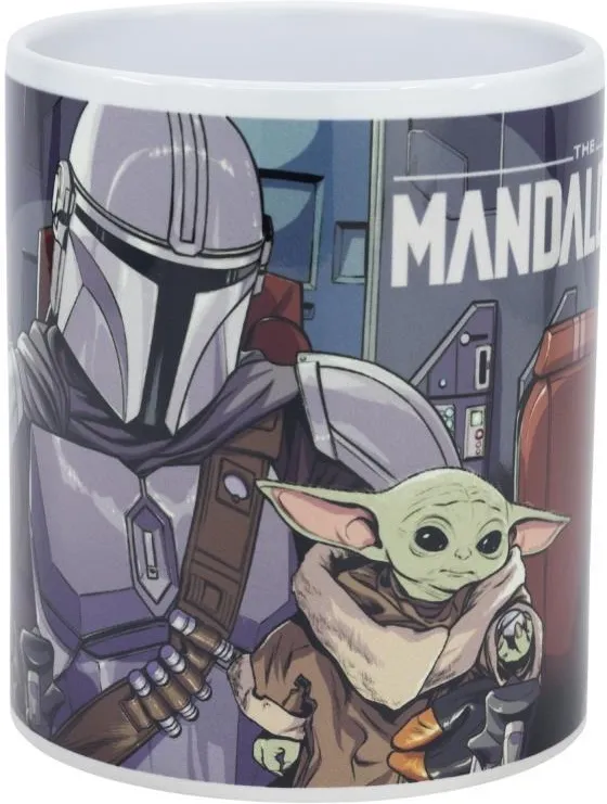 Чашка детская STOR Star Wars Mandalorian керамическая с рисунком 325 мл 11,3x9,5x8 см (2376117119)