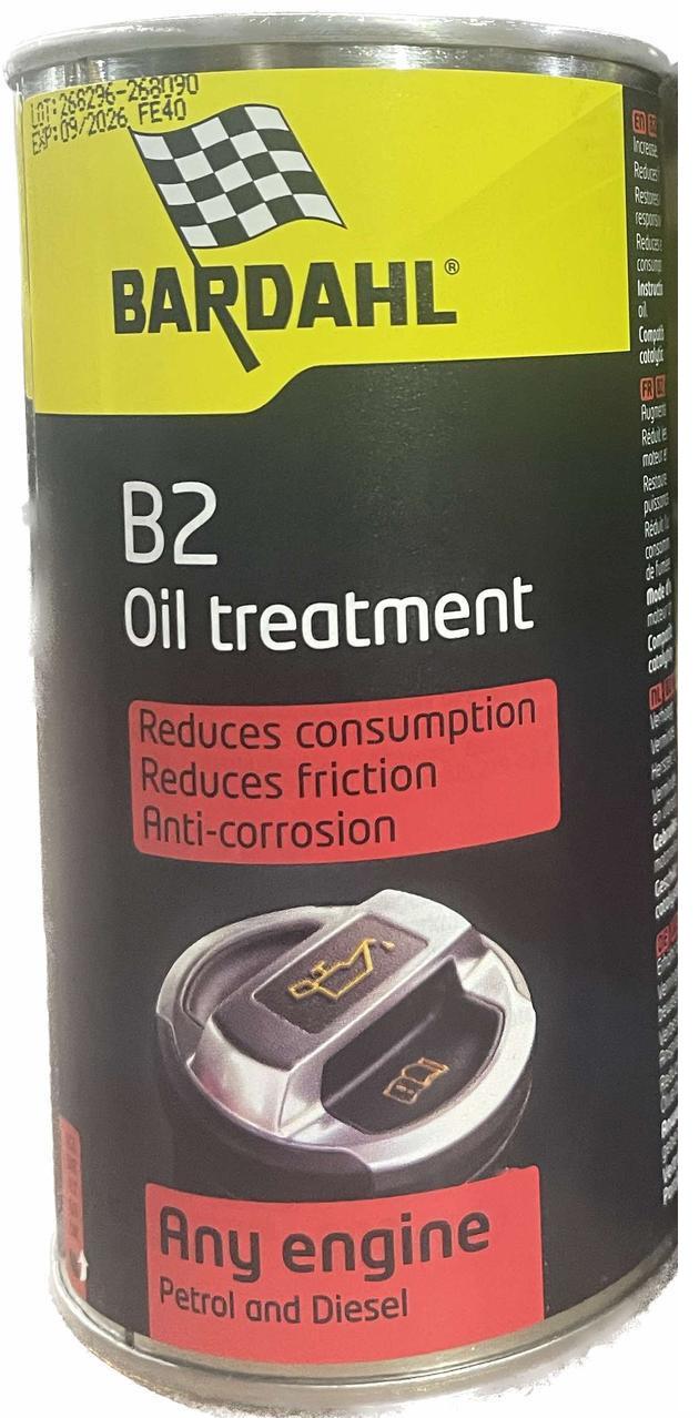 Добавка в масло антифрикційна для двигуна з великим пробігом Bardahl B2-OIL TREATMENT 300 мл (1001)