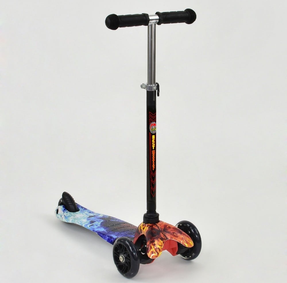 Самокат детский трехколесный Scooter Mini Style Fire Blue (2T1052)