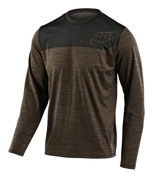 Джерси TLD Flowline L/S Jersey Shield Heather S Walnut/Charcoal (346038012)