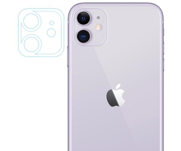 Гибкое защитное стекло Tempered Glass 0.3 мм 2.5D на заднюю камеру и весь блок для Apple iPhone 11 Transparent