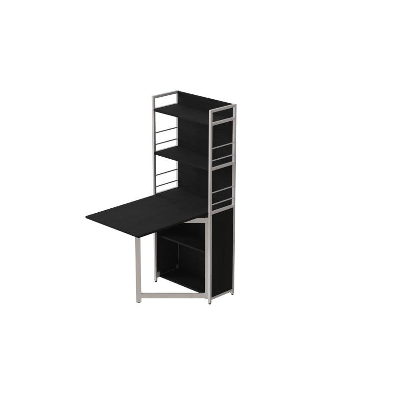 Стол книга с этажеркой Ferrum-decor Praktik 2 металл/ДСП Белый/Сосна Кембра (FRD-104634)