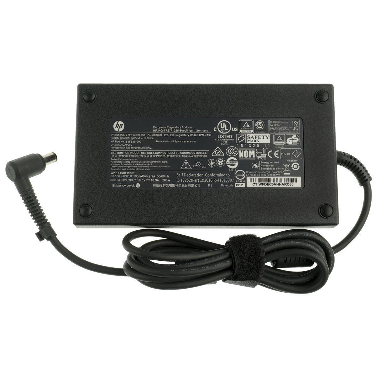 Блок питания для ноутбука HP EliteBook 8740W 19,5V 10,3A 200W 7,4х5,0 мм (213160)