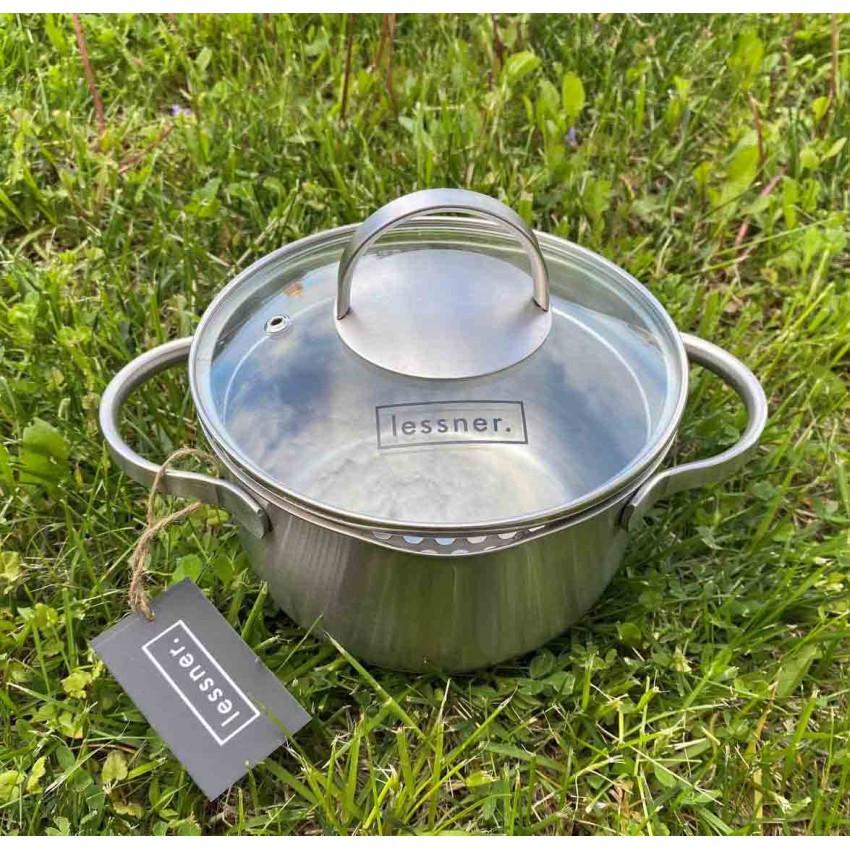Каструля Lessner 55876-24 з нержавіючої сталі 24 см 6,0 л (1618713244) - фото 2 Каструля Lessner 55876-24 з нержавіючої сталі 24 см 6,0 л (1618713244) - фото 2