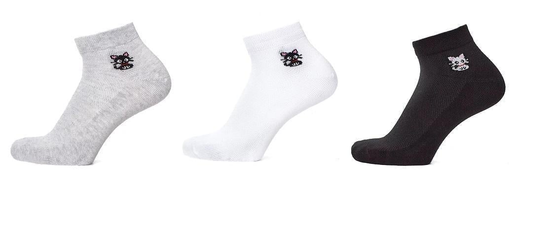 Носки универсальные в сетку Super Socks 002.S182 Котенок р. 36-40 Ассорти
