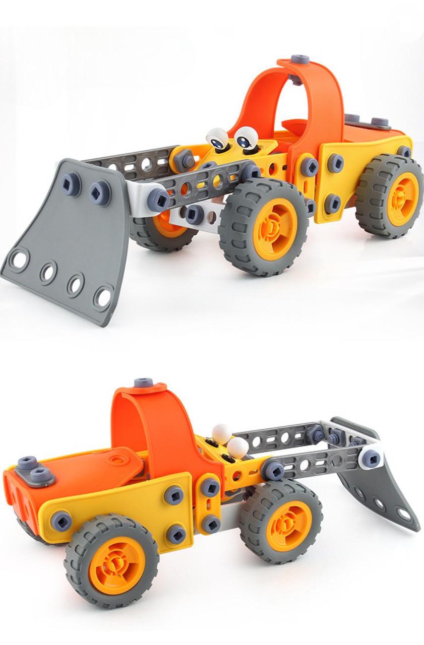 Конструктор детский 5в1 Машинки для мальчика 148 гибких деталей (h33243) - фото 7