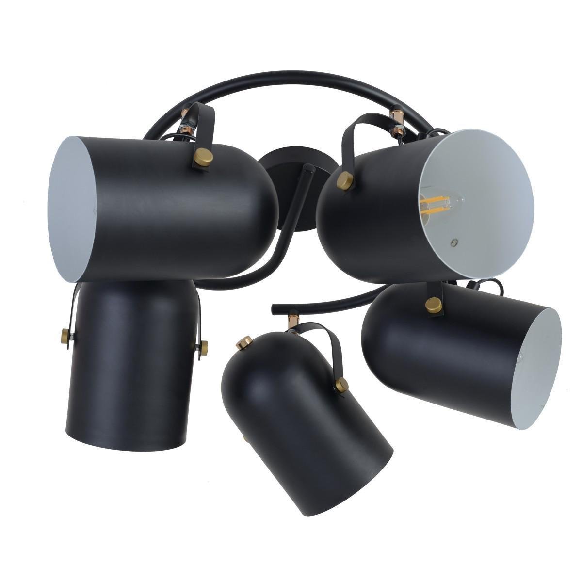 Светильник потолочный спот поворотный Brille HTL-209/5G E27 BK