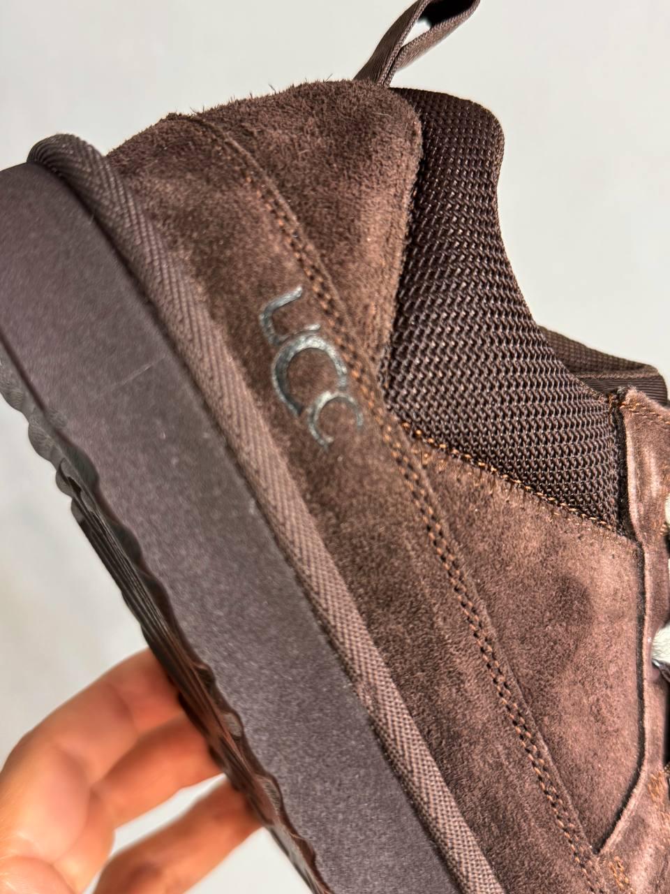 Кроссовки женские Hengji 1517-6 замшевые с двойной шнуровкой угги р. 38 24,5 см Коричневый - фото 8