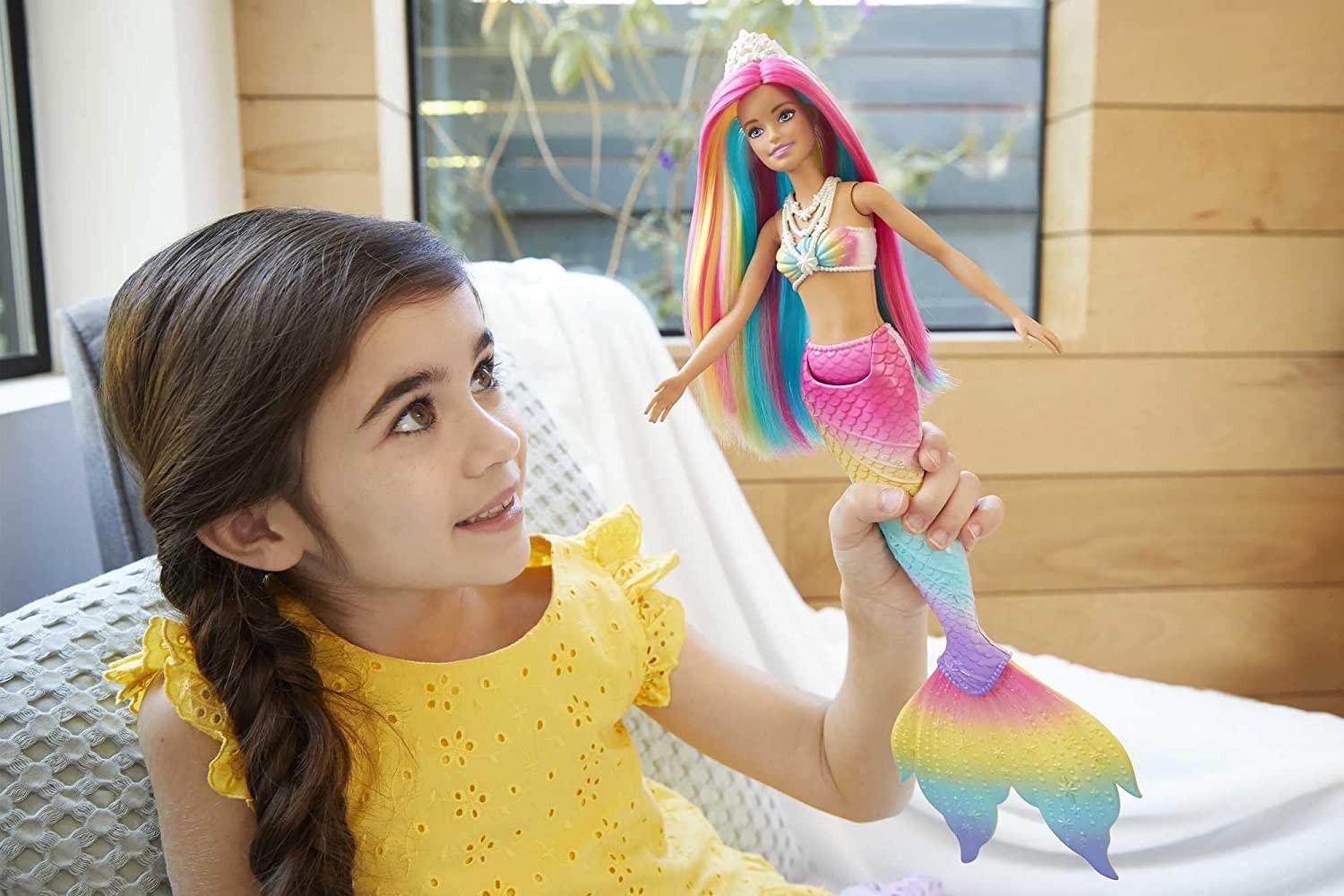 Лялька Barbie Dreamtopia Rainbow Magic Mermaid (BR0243) - фото 5