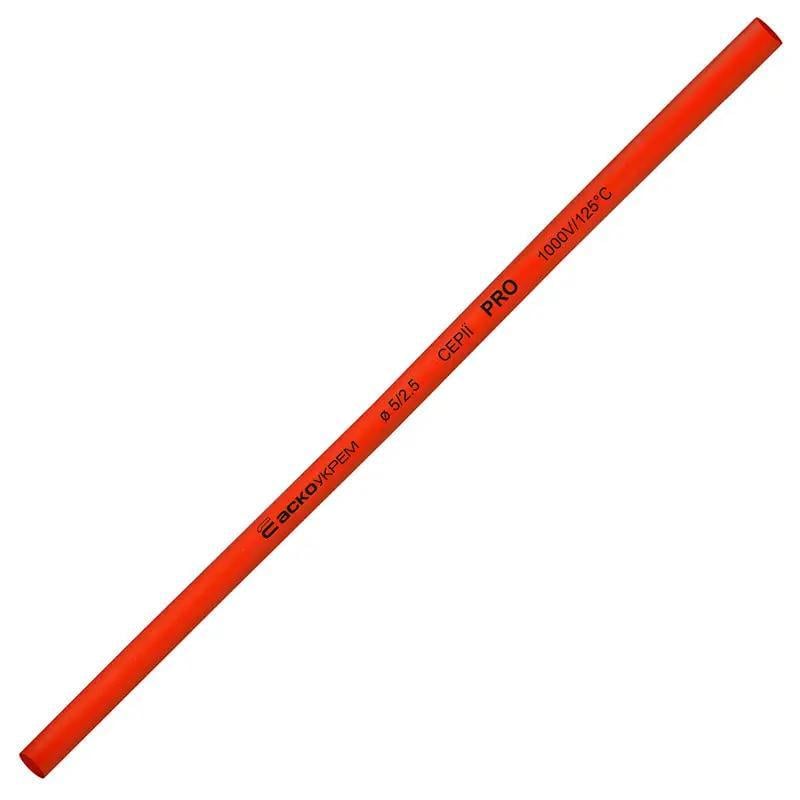 Трубка термоусадочная АСКО-УКРЕМ PRO Ø 5/2,5 мм 1 м Красный (A0150040479)