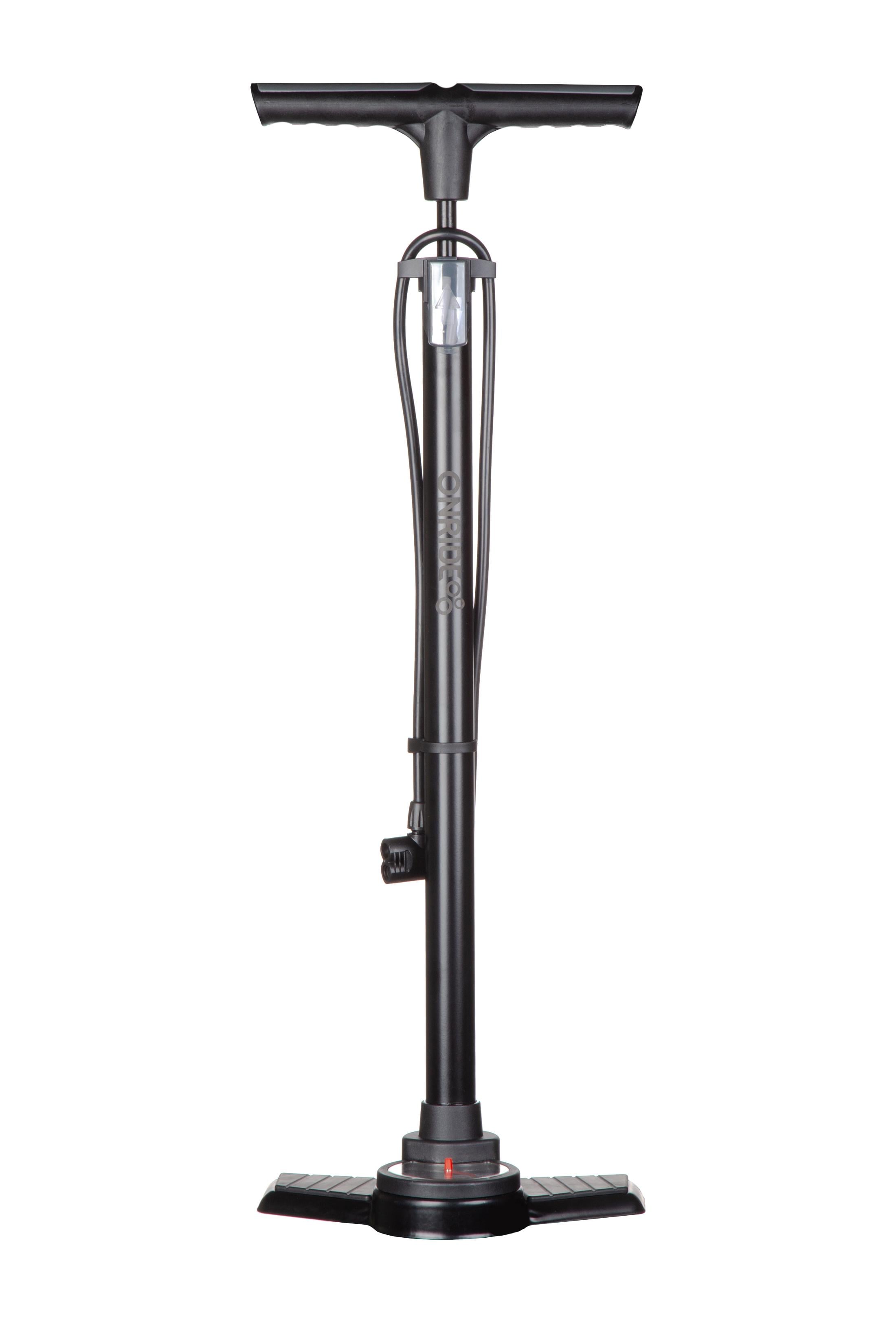 Насос велосипедный OnRide Flow 20 напольный 120PSI/8.3Bar стальной с манометром FV/AV (2526116105248)