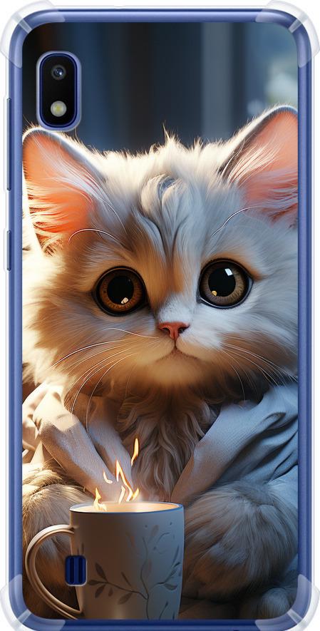 Чехол на Samsung Galaxy A10 2019 A105F White cat (5646sp-1671-42517)