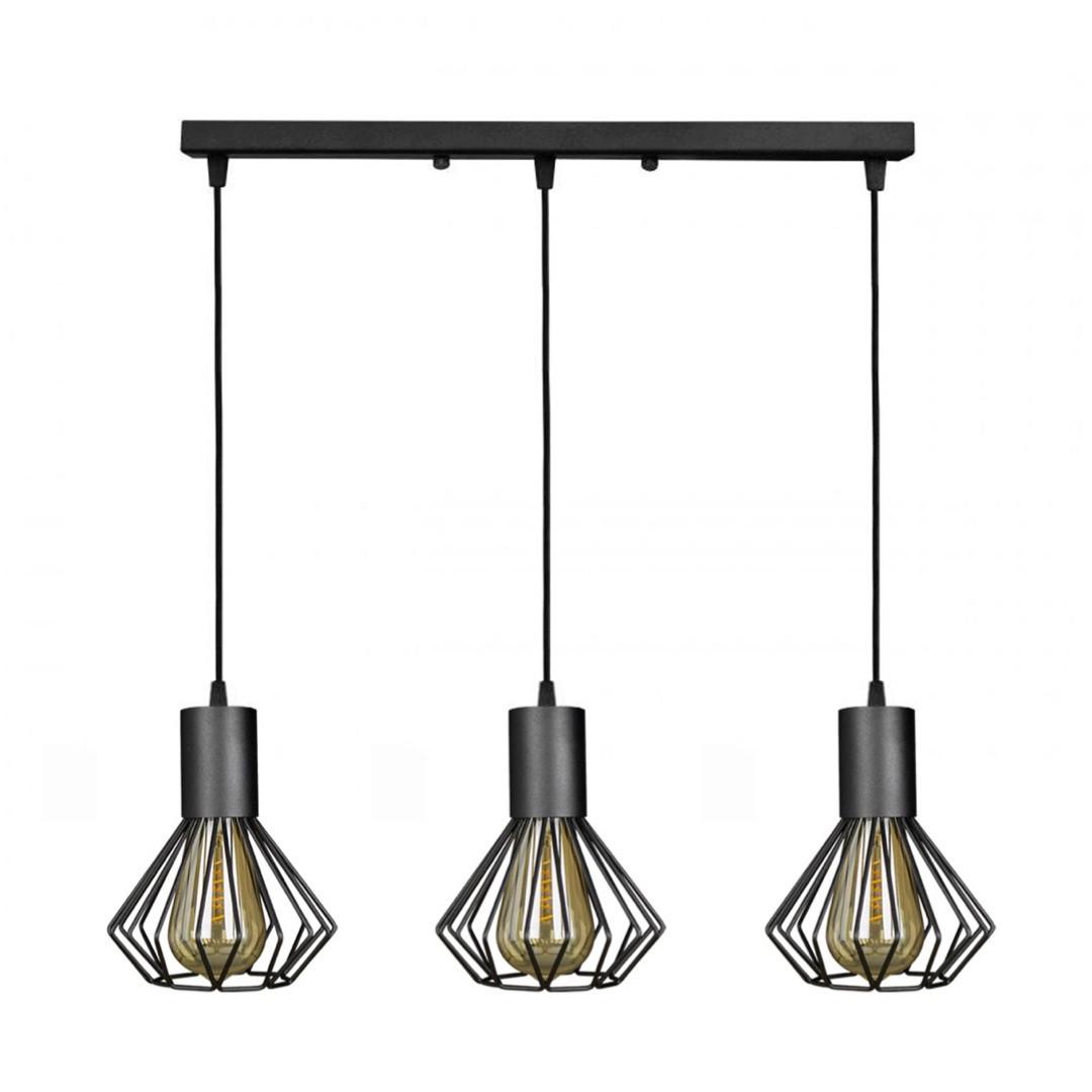 Подвесной светильник лофт MSK ELECTRIC Diadem NL 2215-3 на планке (616049)