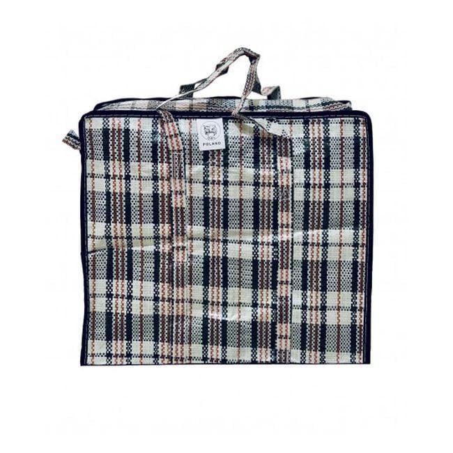 Хозяйственная полипропиленовая сумка Owl №4 в клеточку 55х47х28 см (201771-4)