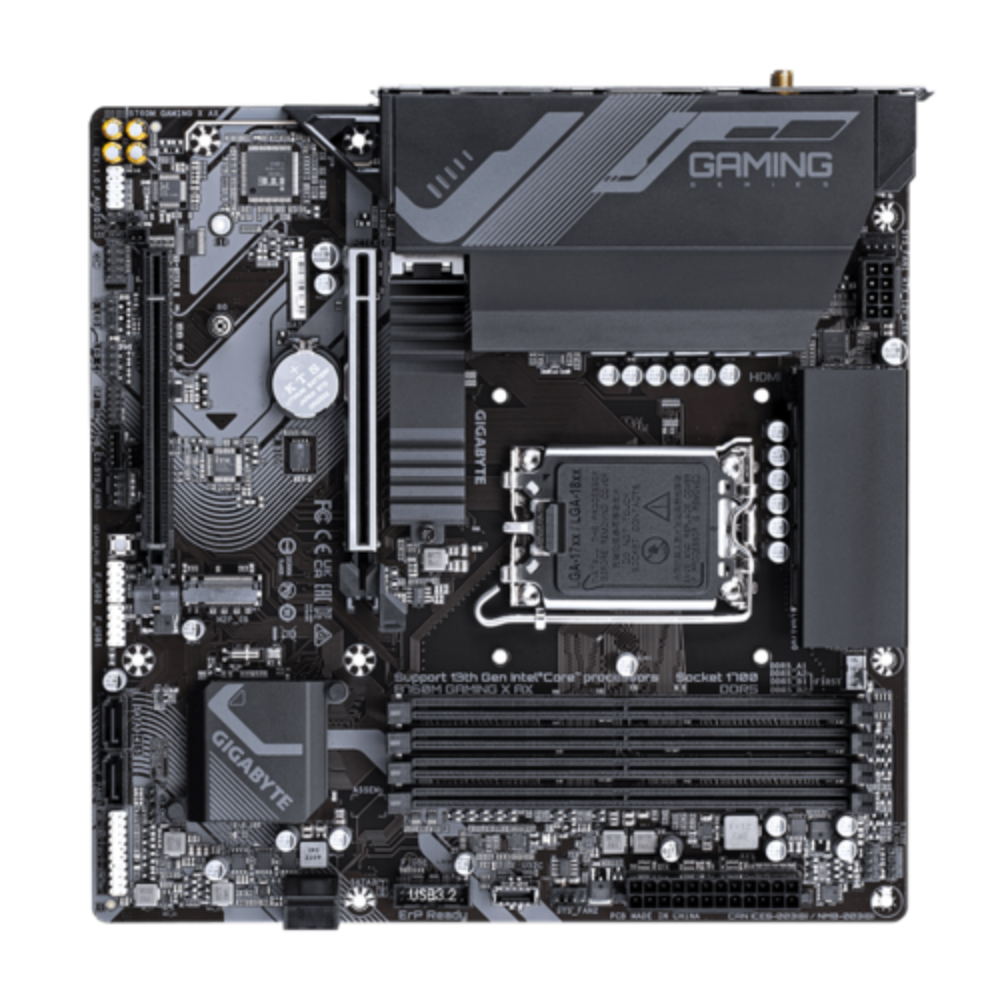 Материнська плата Gigabyte B760M GAMING X AX Intel B760/S1700/MicroATX/4xDDR4 DIMM (d282f6e5)