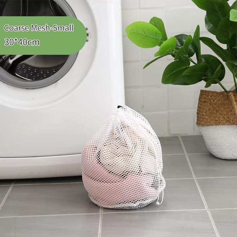 Комплект мешков для белья со шнурком сетка 4 шт. - фото 6