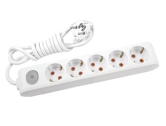 Удлинитель Viko Multi-Let 5 гнезд 5 м с заземлением с кнопкой (21764-е)