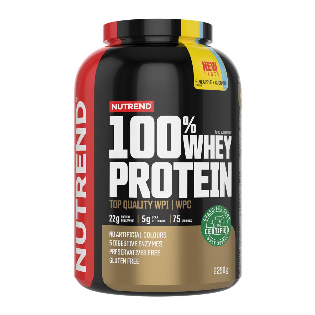 Протеин NUTREND 100% Whey Protein Pineappele coconut 2250 г (00000041827)