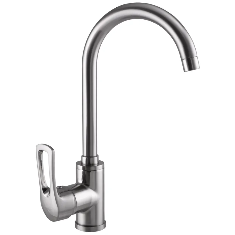 Смеситель для кухни Zerix SAR 181 Нержавеющая сталь (ZX0417)