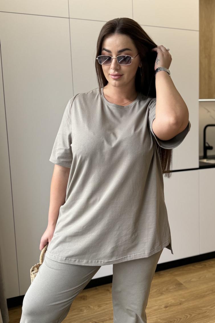 Костюм женский М193 летний L Бежево-серый (959-1-62) - фото 3