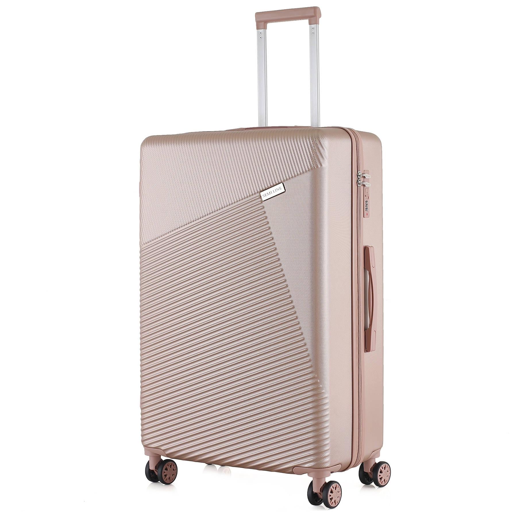 Валіза Semi Line T5758-4 ABS-пластик 28" 101 л Rose (DAS3967)
