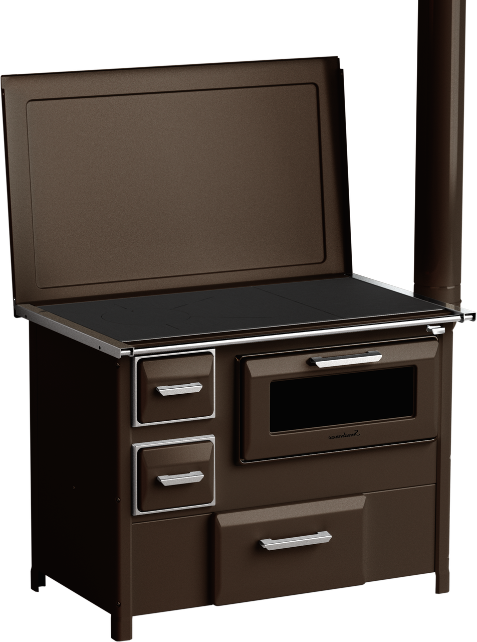 Печь отапливаемая с варочной поверхностью и духовкой MBS 9 New Line R 11 кВт Коричневый (CNT00007548)